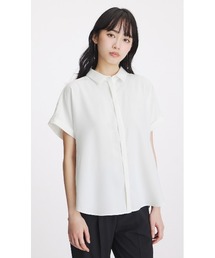 冷感シャツカラーブラウス【涼】【半袖】