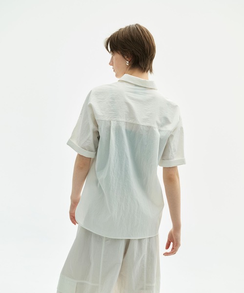 N.O.R.C(ノーク)の「ナイロンタスランドルマンシャツ【AIRY MOTION】(シャツ/ブラウス・レディース・ホワイト/ネイビー/ブルー・フリー)」の22枚目の写真