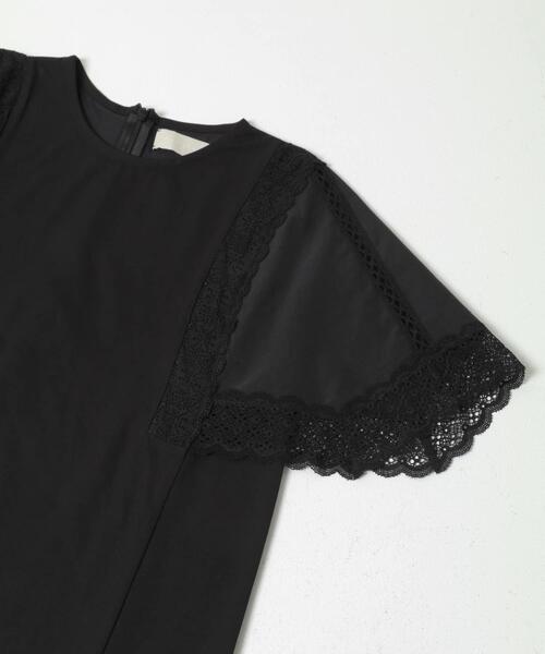 URBAN RESEARCH ROSSO WOMEN(アーバンリサーチ ロッソ)の「MARILYN MOON LACED SLEEVE CUTSEW(Tシャツ/カットソー・レディース・ブラック/オフホワイト・FREE)」の10枚目の写真