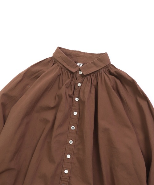 Brocante（ブロカント）の「[Brocante / ブロカント] 60sローン グランロンシャツ（シャツ/ブラウス・レディース・ブラウン・2）」の20枚目の写真