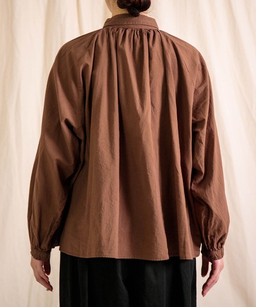 Brocante（ブロカント）の「[Brocante / ブロカント] 60sローン グランロンシャツ（シャツ/ブラウス・レディース・ブラウン・2）」の15枚目の写真