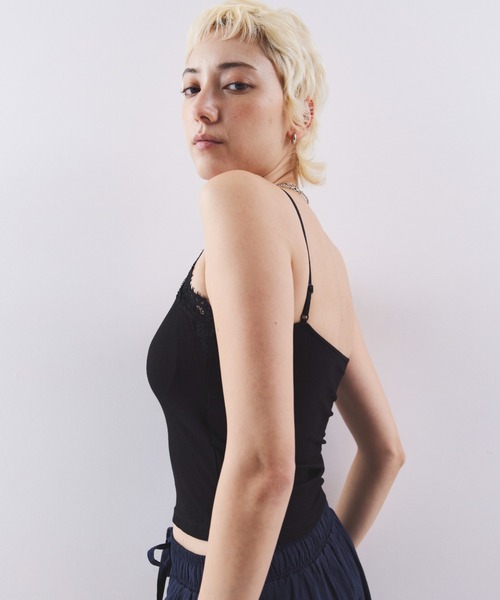 HANNE(アン)の「カップインレースキャミソール(キャミソール・レディース・グレー/ホワイト・FREE)」の19枚目の写真
