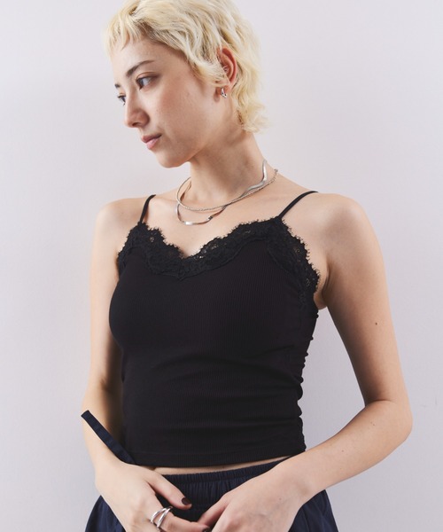 HANNE(アン)の「カップインレースキャミソール(キャミソール・レディース・グレー/ホワイト・FREE)」の18枚目の写真