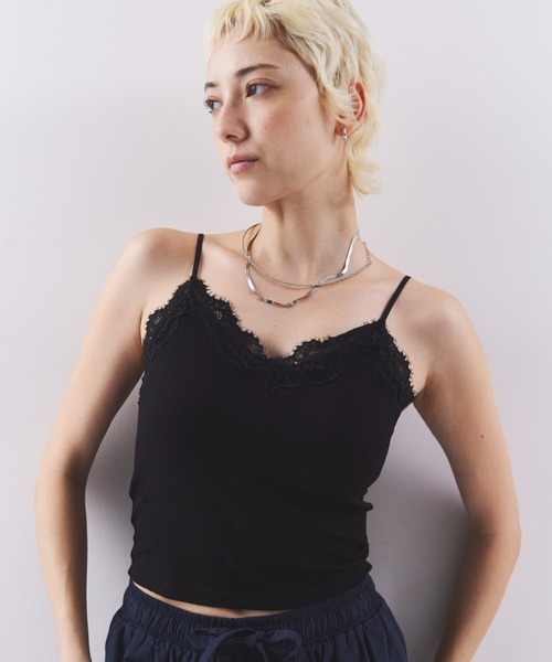 HANNE(アン)の「カップインレースキャミソール(キャミソール・レディース・グレー/ホワイト・FREE)」の17枚目の写真