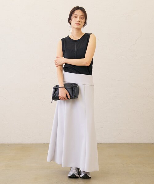 Omekashi(オメカシ)の「ツイルジャージーフレアスカート(スカート・レディース・モカ/グレー・36/38)」の15枚目の写真