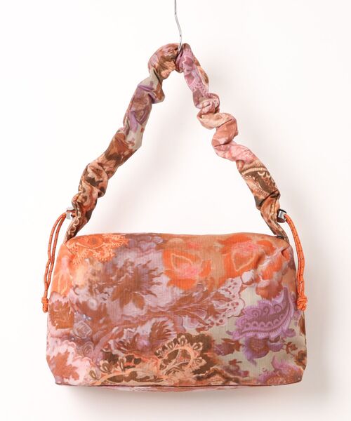 Desigual(デシグアル)の「Floral-Print Shirred Handle Bag/フラワープリントシャーリングハンドルバッグ(ハンドバッグ・レディース・オレンジ・FREE)」の4枚目の写真