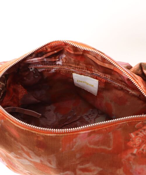 Desigual(デシグアル)の「Floral-Print Shirred Handle Bag/フラワープリントシャーリングハンドルバッグ(ハンドバッグ・レディース・オレンジ・FREE)」の6枚目の写真