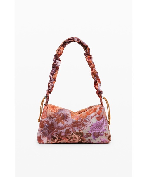 Desigual(デシグアル)の「Floral-Print Shirred Handle Bag/フラワープリントシャーリングハンドルバッグ(ハンドバッグ・レディース・オレンジ・FREE)」の2枚目の写真
