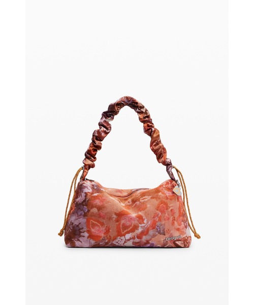 Desigual(デシグアル)の「Floral-Print Shirred Handle Bag/フラワープリントシャーリングハンドルバッグ(ハンドバッグ・レディース・オレンジ・FREE)」の3枚目の写真