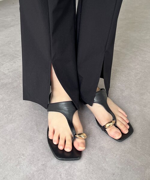 prose verse(プロズヴェール)の「【UVカット・水陸両用】センタースリットフレアパンツ(ラッシュガード・レディース・ブラック・PM/LARGE/MEDIUM/PL)」の21枚目の写真