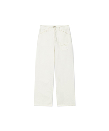 WASHED COTTON PANTS (Off White,2size)