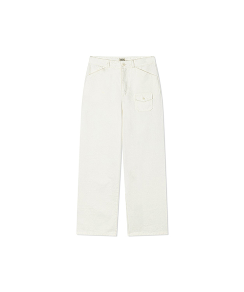 Yuje(ユジェ)の「WASHED COTTON PANTS (Off White,2size)(その他パンツ・レディース・その他・MEDIUM/SMALL)」の1枚目の写真