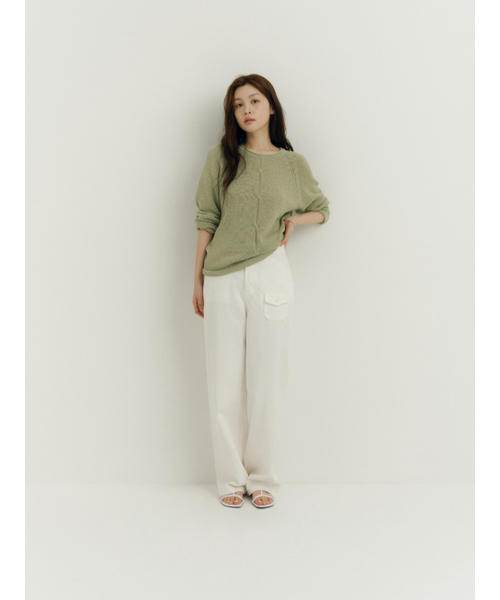 Yuje(ユジェ)の「WASHED COTTON PANTS (Off White,2size)(その他パンツ・レディース・その他・MEDIUM/SMALL)」の7枚目の写真