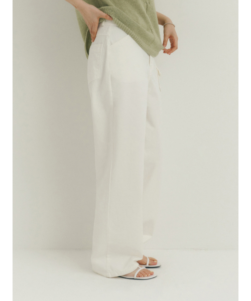 Yuje(ユジェ)の「WASHED COTTON PANTS (Off White,2size)(その他パンツ・レディース・その他・MEDIUM/SMALL)」の10枚目の写真