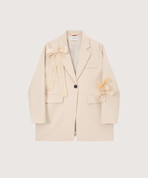 Dot Lace Ribbon Jacket ドットレースリボンジャケット（テーラード