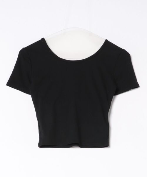 esutoreja(エストレジャ)の「ラウンドネックミニTシャツ(Tシャツ/カットソー・レディース・ホワイト/ブラック・FREE)」の18枚目の写真