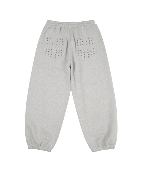 AAKAM(アーカム)の「Go-Cross Studded Sweatpants (Gray)(スウェットパンツ・レディース・その他・2/1)」の5枚目の写真