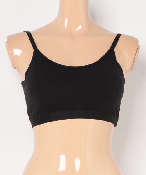 Lace Ladies(レースレディース)の「Vネック カップ付き キャミ ブラトップ インナー(タンクトップ・レディース・ホワイト/ブラック/グリーン/ピンク・M/L/XL)」の1枚目の写真