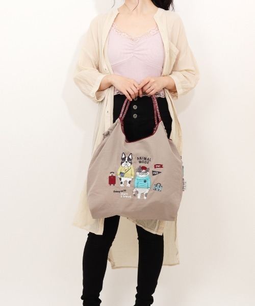 BACKYARD FAMILY(バックヤードファミリー)の「撥水加工 刺繍ワッシャーバッグ パラコードバッグ(トートバッグ・レディース・グリーン/グレー系その他・FREE)」の15枚目の写真