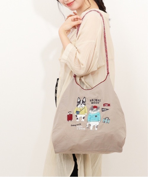 BACKYARD FAMILY(バックヤードファミリー)の「撥水加工 刺繍ワッシャーバッグ パラコードバッグ(トートバッグ・レディース・グリーン/グレー系その他・FREE)」の16枚目の写真