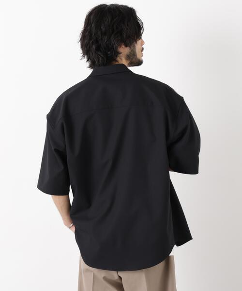 NANO universe（ナノユニバース）の「｢OtoNANO｣Reflax(R) ドライオックスシャツ半袖/吸水速乾(セットアップ可)（シャツ/ブラウス・メンズ・ベージュ/ブラック/カーキ・M/L）」の6枚目の写真