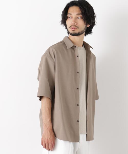 NANO universe（ナノユニバース）の「｢OtoNANO｣Reflax(R) ドライオックスシャツ半袖/吸水速乾(セットアップ可)（シャツ/ブラウス・メンズ・ベージュ/ブラック/カーキ・M/L）」の17枚目の写真