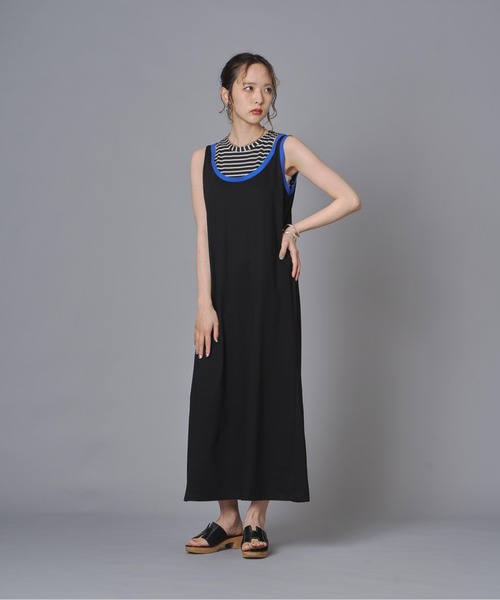terrace(テラス)の「ボーダーレイヤードマキシワンピース(ワンピース・レディース・ブラウン/ブラック・FREE)」の15枚目の写真