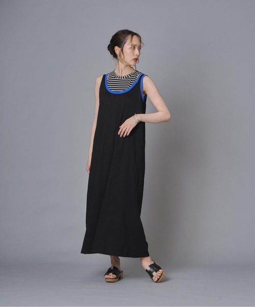 terrace(テラス)の「ボーダーレイヤードマキシワンピース(ワンピース・レディース・ブラウン/ブラック・FREE)」の17枚目の写真