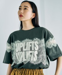 レースドッキングZIPプルオーバー 771108（Tシャツ/カットソー