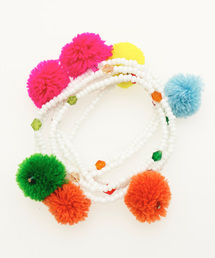 チャイハネ | 【チャイハネ】ポンポンブレスレット＆ネックレス / カチューム(ネックレス)