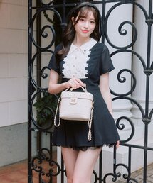 OLIVE des OLIVE（オリーブデオリーブ）の「Aimerianejoieレース切替ワンピース（ワンピース）」