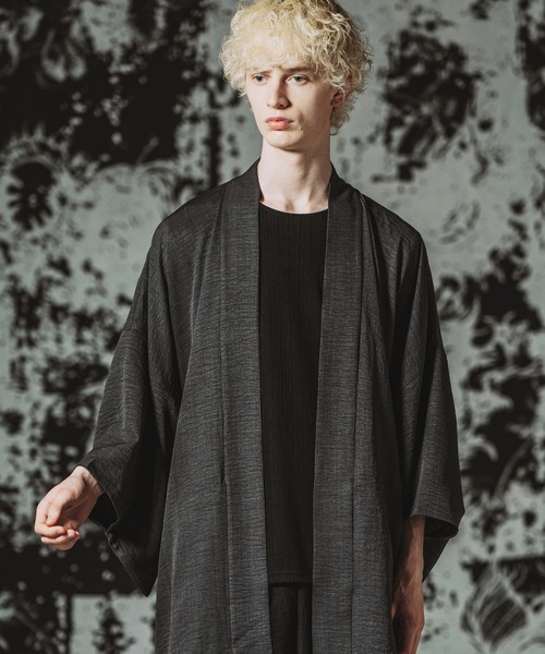 NO ID.（ノーアイディ）の「【NO ID.】Kimono Wrap Gown / キモノ ラップガウン（シャツ/ブラウス・メンズ・ブラック/グレー/その他23・ONE SIZE）」の3枚目の写真