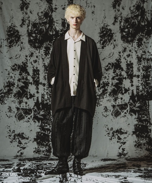 NO ID.（ノーアイディ）の「【NO ID.】Kimono Wrap Gown / キモノ ラップガウン（シャツ/ブラウス・メンズ・ブラック/グレー/その他23・ONE SIZE）」の5枚目の写真