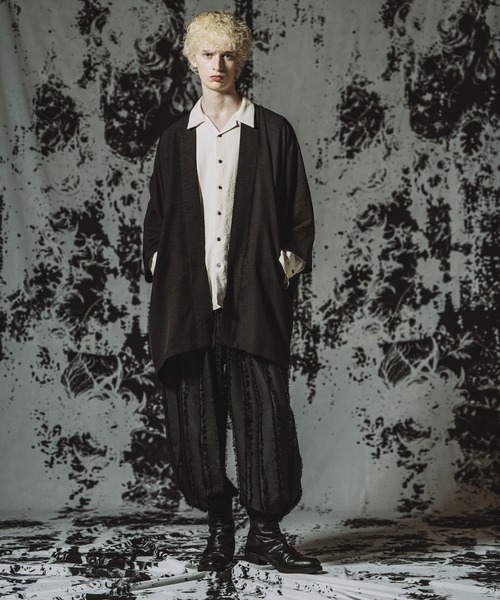 NO ID.（ノーアイディ）の「【NO ID.】Kimono Wrap Gown / キモノ ラップガウン（シャツ/ブラウス・メンズ・ブラック/グレー/その他23・ONE SIZE）」の14枚目の写真