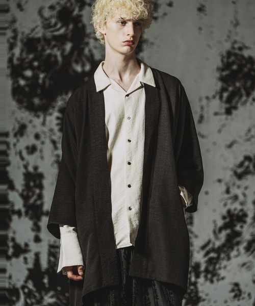 NO ID.（ノーアイディ）の「【NO ID.】Kimono Wrap Gown / キモノ ラップガウン（シャツ/ブラウス・メンズ・ブラック/グレー/その他23・ONE SIZE）」の4枚目の写真