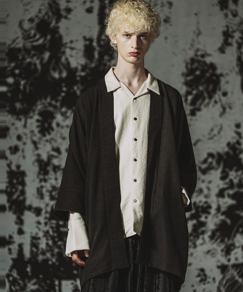 NO ID.（ノーアイディ）の「【NO ID.】Kimono Wrap Gown / キモノ ラップガウン（シャツ/ブラウス・メンズ・ブラック/グレー/その他23・ONE SIZE）」の19枚目の写真