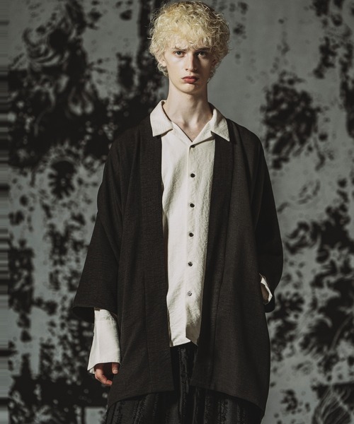 NO ID.（ノーアイディ）の「【NO ID.】Kimono Wrap Gown / キモノ ラップガウン（シャツ/ブラウス・メンズ・ブラック/グレー/その他23・ONE SIZE）」の10枚目の写真