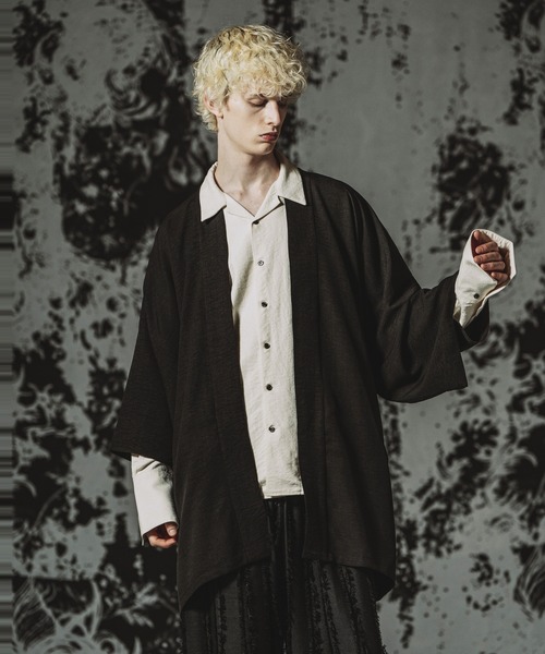 NO ID.（ノーアイディ）の「【NO ID.】Kimono Wrap Gown / キモノ ラップガウン（シャツ/ブラウス・メンズ・ブラック/グレー/その他23・ONE SIZE）」の9枚目の写真