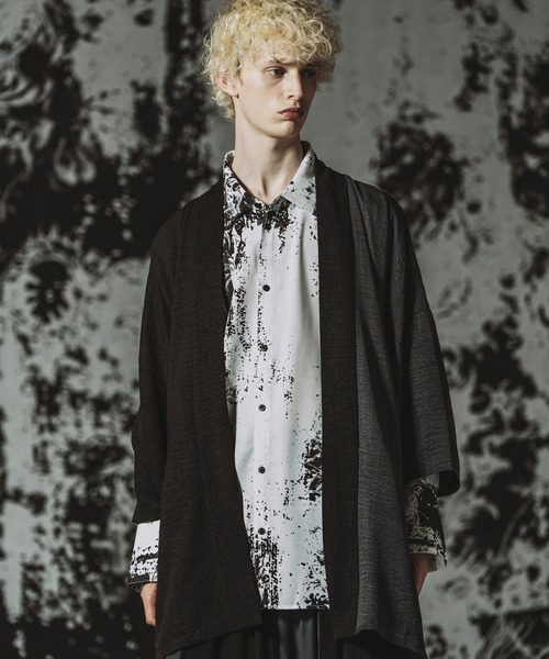 NO ID.（ノーアイディ）の「【NO ID.】Kimono Wrap Gown / キモノ ラップガウン（シャツ/ブラウス・メンズ・ブラック/グレー/その他23・ONE SIZE）」の7枚目の写真
