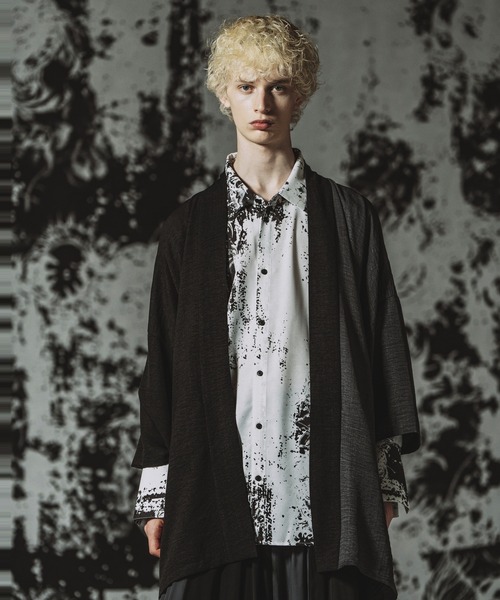 NO ID.（ノーアイディ）の「【NO ID.】Kimono Wrap Gown / キモノ ラップガウン（シャツ/ブラウス・メンズ・ブラック/グレー/その他23・ONE SIZE）」の20枚目の写真