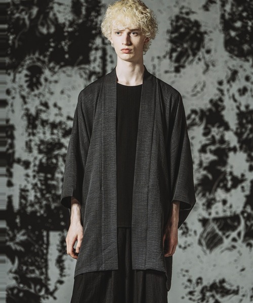 NO ID.（ノーアイディ）の「【NO ID.】Kimono Wrap Gown / キモノ ラップガウン（シャツ/ブラウス・メンズ・ブラック/グレー/その他23・ONE SIZE）」の6枚目の写真