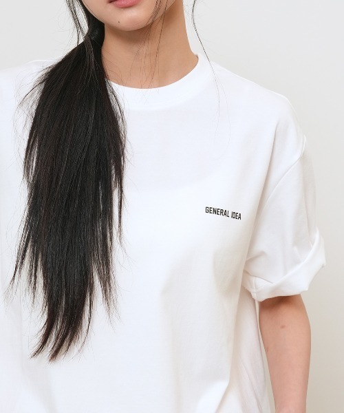 GENERAL IDEA(ジェネラルアイデア)の「【GENERAL IDEA】COOL ロゴ入り半袖Tシャツ / COOL LOGO SHORT SLEEVE T-SHIRT(Tシャツ/カットソー・レディース・ブラック/ホワイト・M/S/L)」の5枚目の写真