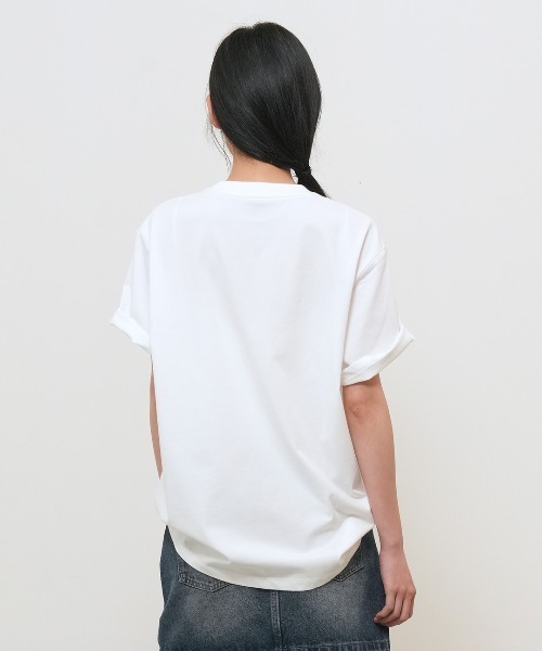 GENERAL IDEA(ジェネラルアイデア)の「【GENERAL IDEA】COOL ロゴ入り半袖Tシャツ / COOL LOGO SHORT SLEEVE T-SHIRT(Tシャツ/カットソー・レディース・ブラック/ホワイト・M/S/L)」の4枚目の写真