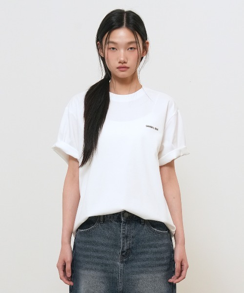 GENERAL IDEA(ジェネラルアイデア)の「【GENERAL IDEA】COOL ロゴ入り半袖Tシャツ / COOL LOGO SHORT SLEEVE T-SHIRT(Tシャツ/カットソー・レディース・ブラック/ホワイト・M/S/L)」の3枚目の写真