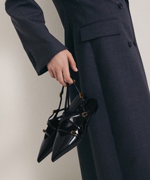 pointed toe fur mule / ポインテッドトゥファーミュール（パンプス
