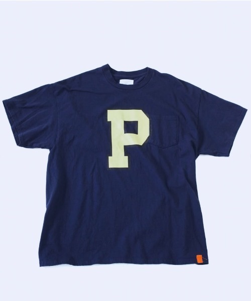 TonyTaizsun（トニータイズサン）の「【TonyTaizsun/トニータイズサン】P IS YOURS POCKET TEE　ポケット　Tシャツ（Tシャツ/カットソー・メンズ・ネイビー/ホワイト・LARGE/MEDIUM）」の2枚目の写真