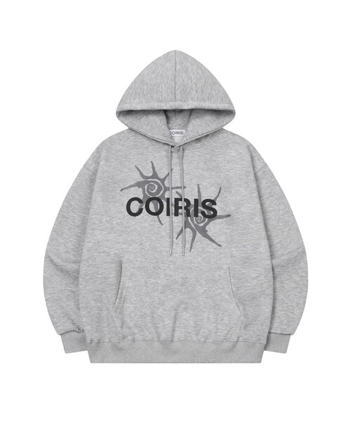 COIRIS(コイリス)の「ヘイブン フードパーカー 男女共用 (2カラー)(パーカー・レディース・グレー/ブラック・FREE)」の1枚目の写真