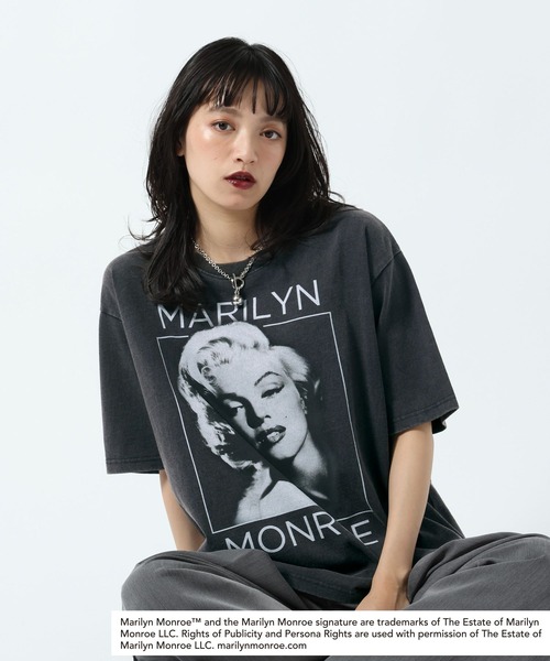 PAGEBOY(ページボーイ)の「【Marilyn Monroe】BIGフォトT(Tシャツ/カットソー・レディース・チャコールグレー/オフホワイト・FREE)」の15枚目の写真