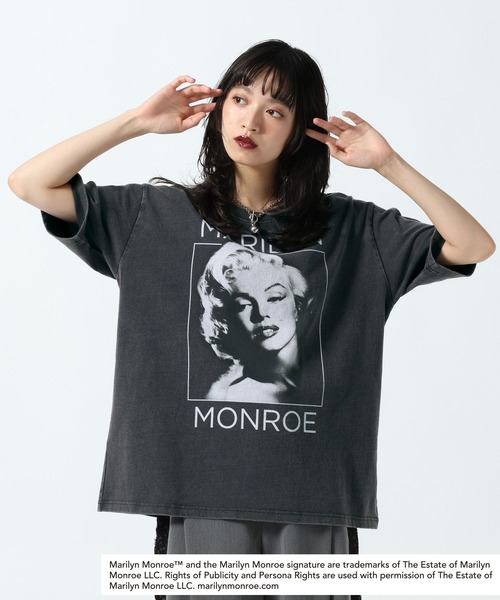 PAGEBOY(ページボーイ)の「【Marilyn Monroe】BIGフォトT(Tシャツ/カットソー・レディース・チャコールグレー/オフホワイト・FREE)」の12枚目の写真