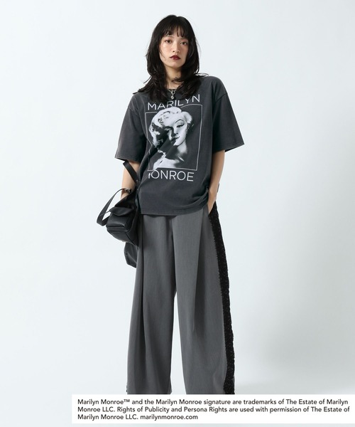 PAGEBOY(ページボーイ)の「【Marilyn Monroe】BIGフォトT(Tシャツ/カットソー・レディース・チャコールグレー/オフホワイト・FREE)」の18枚目の写真